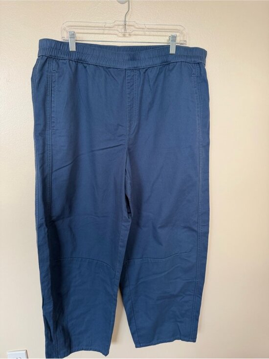 Pants - Pull On Barrel Pants in Twill in Lakeside Night